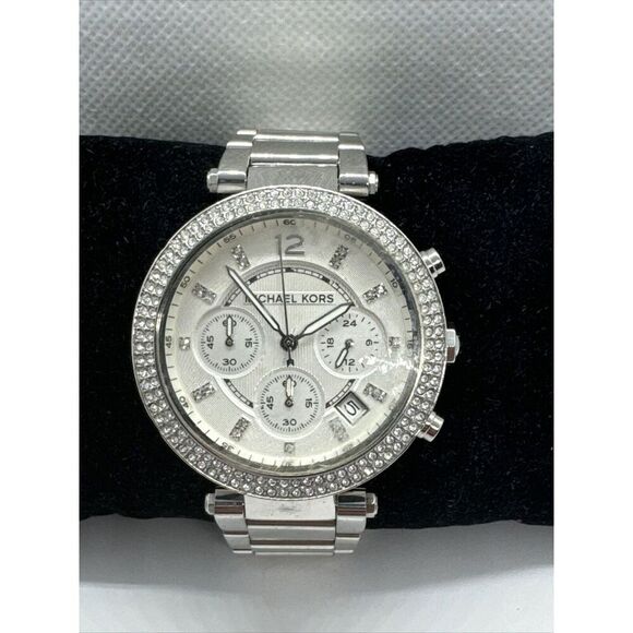 Michael Kors MK5353 Womens Silver Stainless Steel Analog Dial Wrist Watch JNA645 - Picture 1 of 11
